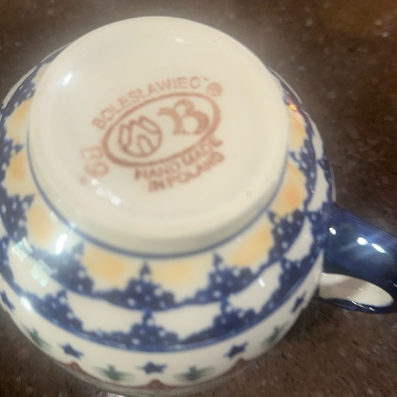 Very nice large soup mug or large mug polish pottery made in Poland - Picture 4 of 4